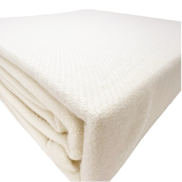 Ralph Lauren Home King Hayes Wool Blend Bed Blanket Classic Cream New NWT - Picture 2 of 7